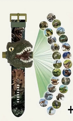  NEW UNISEX DINOSAUR THEME PROJECTION WRISTWATCH D1143