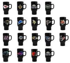 Metal 14oz Coffee Tumbler with Lid – Officially Licensed Team Logo, Hot & Cold