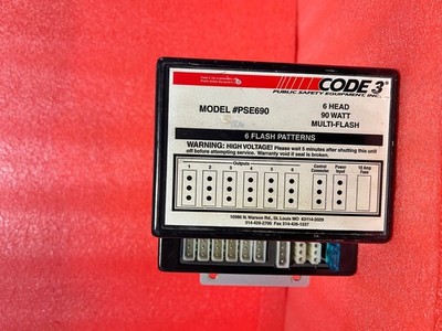 Code 3 PSE690 Strobe Power Supply 6 Head 90 Watt Multi Flash