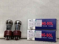 TUNG-SOL 6SN7GTB Vacuum Tube Matched Pair Vintage Sound Used