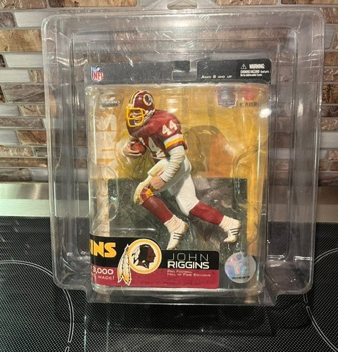 MCFARLANE JOHN RIGGINS NFL LEGENDS CANTON EXCLUSIVE REDSKINS HOF RB 1/3000 NEW