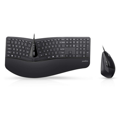 Perixx Peridou-505, Wired USB Ergonomic Split Keyboard And Vertical Mouse