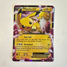 Pokémon TCG Pikachu EX XY84 Promo Holo Card HP 130 English 2015 on eBay