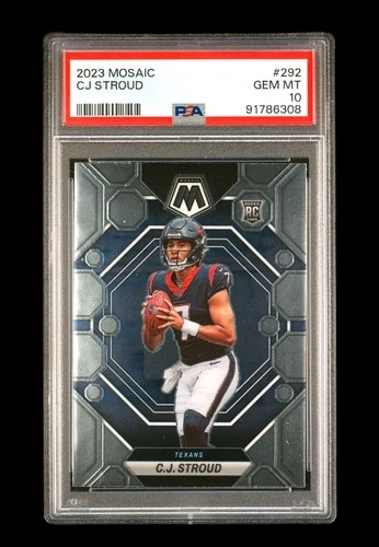 2023 Panini Mosaic #292 CJ STROUD Rookie RC Base PSA 10 Texans Gem Mint