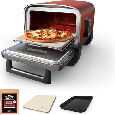 #ad Ninja Woodfire Outdoor Pizza Oven Portable amp; Electric Terracotta Red Open Box $199.95