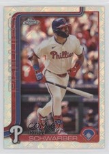 2025 Topps Chrome Logofractor Edition Kyle Schwarber #31 18ye