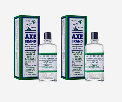 2X Axe Brand Universal Medicated Oil 56ml Cold Headache Insect Bite Relief