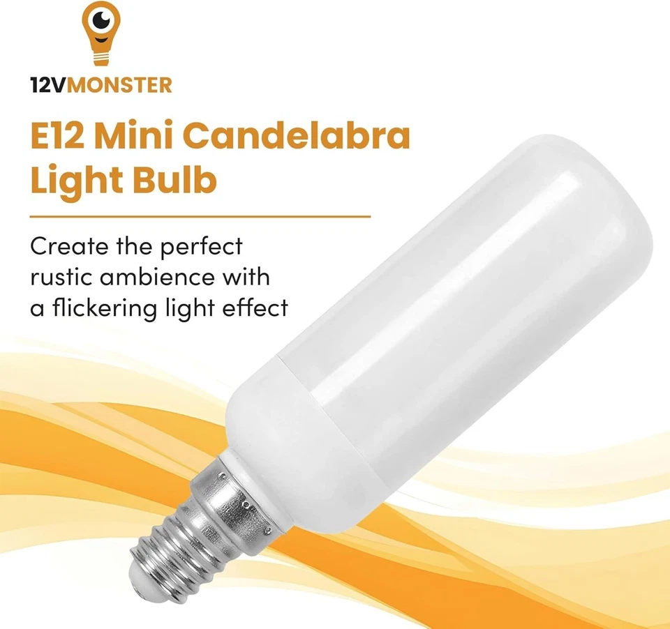 Flame Flicker LED Light Bulb 6 Pack - Image 4 of 4