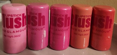 5 New Lipstick Blush Meike Glamour 0.35 OZ 5 Different Shades Of Pink