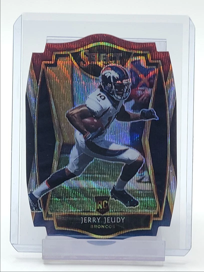 JERRY JEUDY 2020 SELECT PREMIER LEVEL ROOKIE TRI COLOR DIE CUT RC Q1787