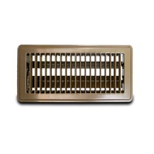 Metal-Fab MFFR412B Floor Register 4x12" Steel 1-Way Foot Damper Ventilation