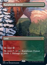 Karplusan Forest Borderless - Near Mint MTG Dominaria United