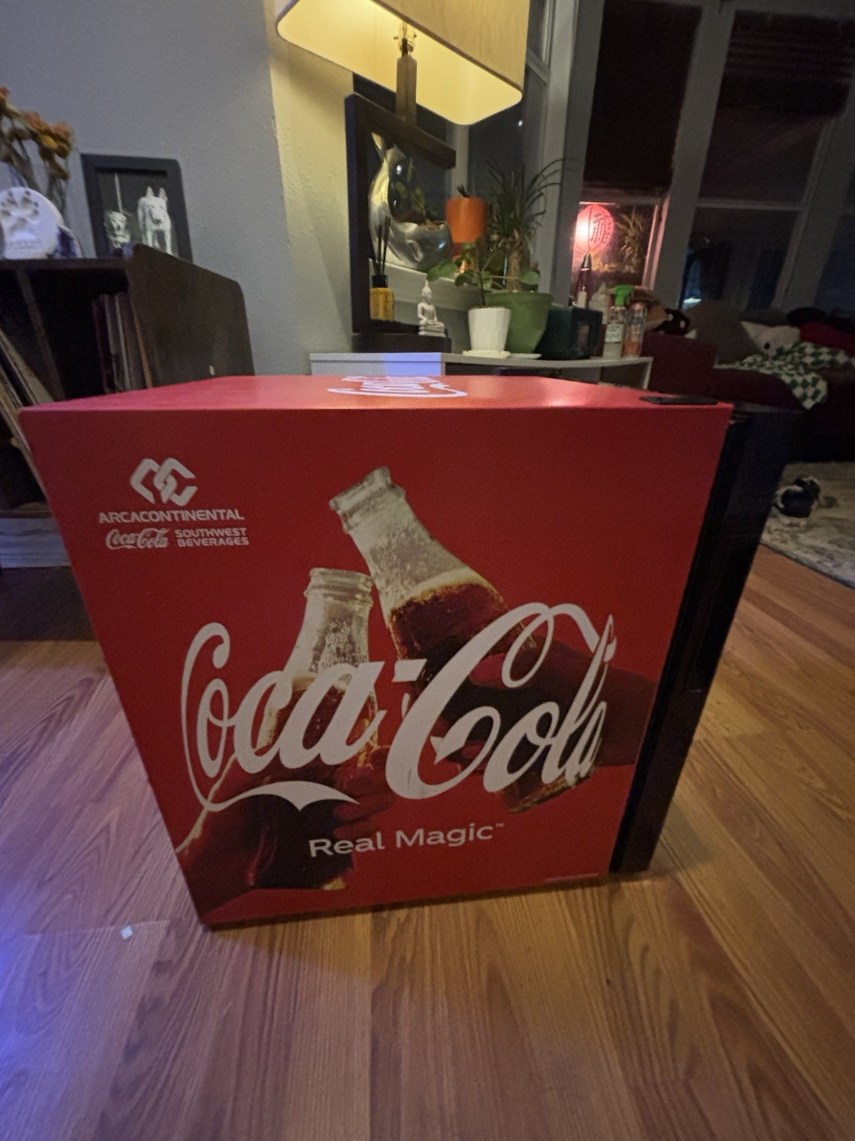 His Is A Coca-Cola Branded Commercial-style Mini Beverage Cooler Working Great