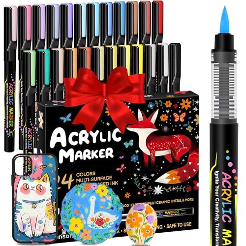 Feutre Acrylique Peinture sur Bois et Customisation de Tasses