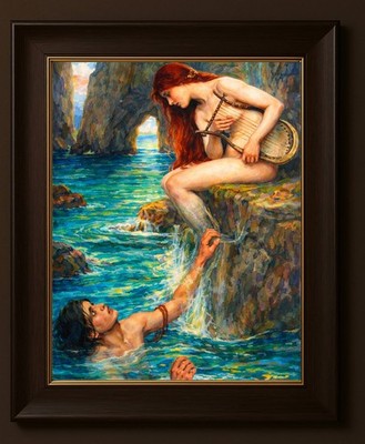 7x5 Präraffaelit Das Sirene Wasserhaus Nachdruck Kunst 
