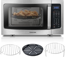 TOSHIBA 4-in-1 Microwave Oven with Air Fryer Combo, 1.5 Cu.Ft, 1000W NEW