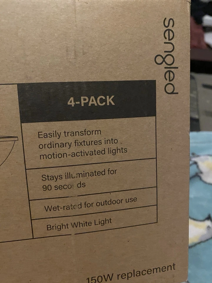 Sengled  LED Lights, with Motion Sensor , 14.5 W,   15,000, 4 Pack - Image 3 of 3