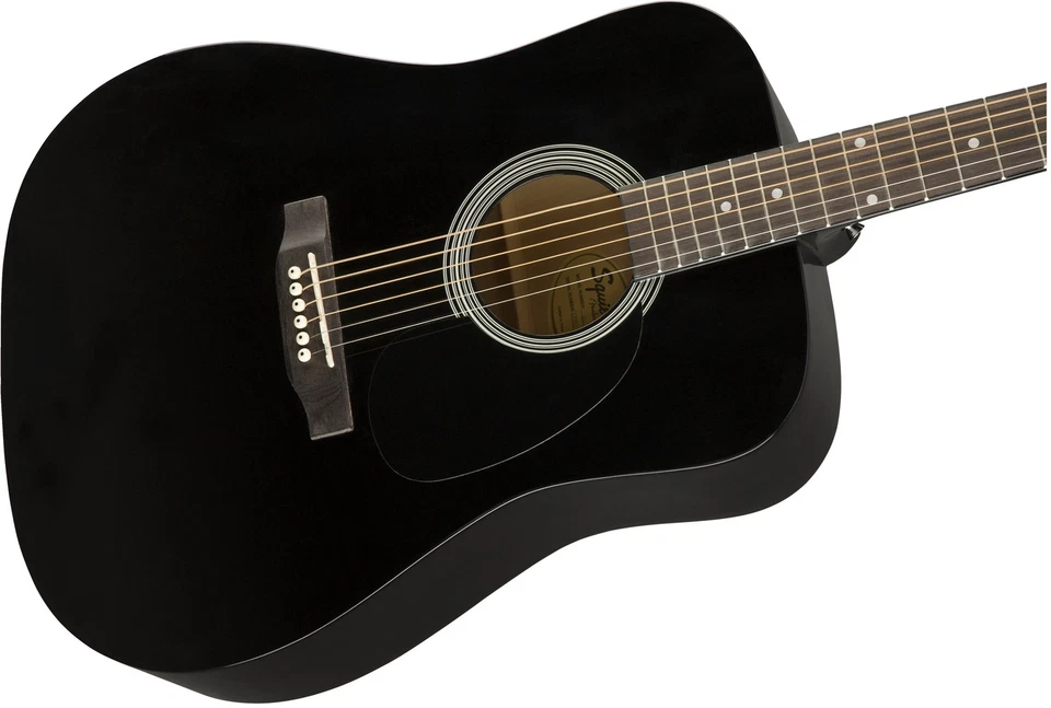Guitarra acústica Fender Squier Dreadnought - negra Foto 3 de 4