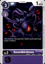 Soundbirdmon BT4-078 U Uncommon Great Legend Digimon Near Mint