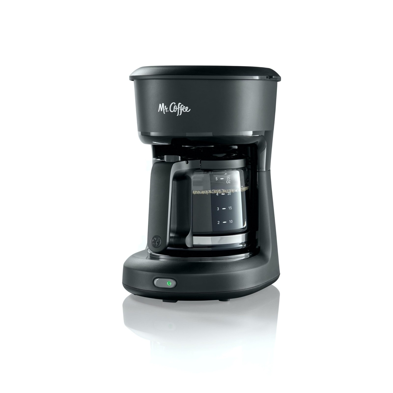 Mr. Coffee&reg; 5-Cup Mini Brew Switch Coffee Maker, Black 5-Cup, 