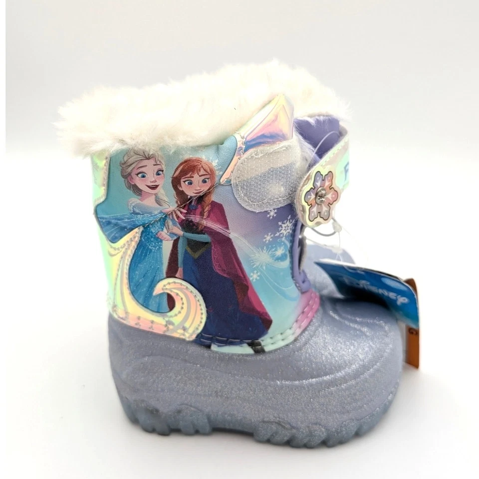 Botas de invierno de piel sintética Anna & Elsa Frozen 2 de Disney para niñas pequeñas talla US5D EU20 Foto 3 de 4