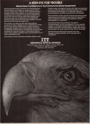 ITT Aerospace/Optical Vintage Magazine Ad Eagle Eye Monitor 1979
