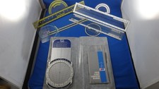 Vintage Flight Computer Plotter Protractor Navigation Pilot Aviation Tools Set