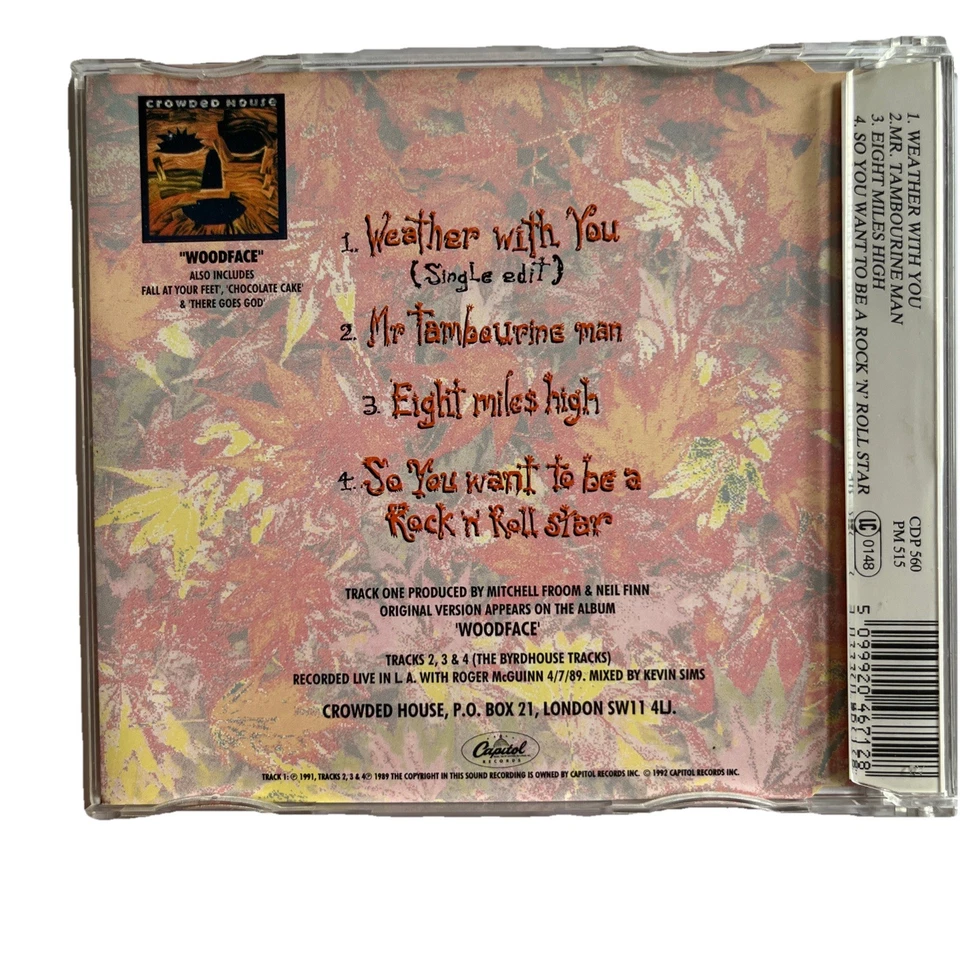 Crowded House - Weather with you (1992) | Maxi Single CD | Sehr gut - Bild 3 von 3