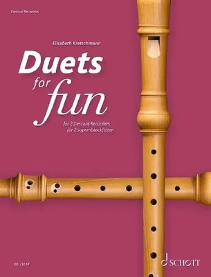 Duets for fun: Descant Recorder. 2 Sopran-Blockflöten. Spielpartitur | Broschüre