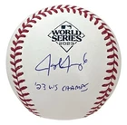 Josh Jung Signed 2023 World Series Baseball w/ "'23 WS Champs" Beckett Witnessed