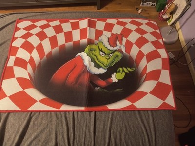 The Grinch Christmas Anti-Slip Door Mat Rug 3D Indoor Outdoor Rug 36'' x 24''