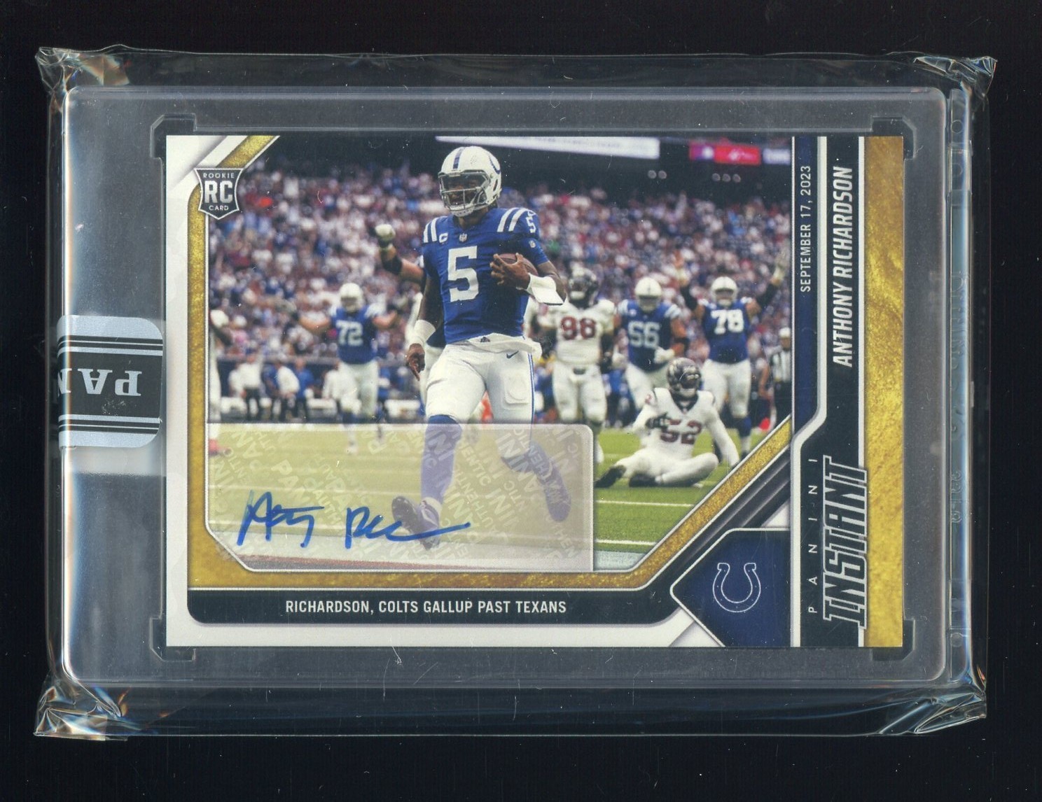 Anthony Richardson Panini Immaculate Collection Collegiate Rookie Patch Autographs #3 Gold