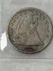 1872  SEATED LIBERTY DOLLAR FINE CONDITION 90% SILVER