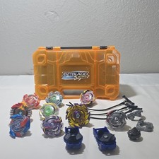 Hasbro Beyblade Burst Beylocker Storage Case Lot of 9 Tops Launcher Ripcords G 