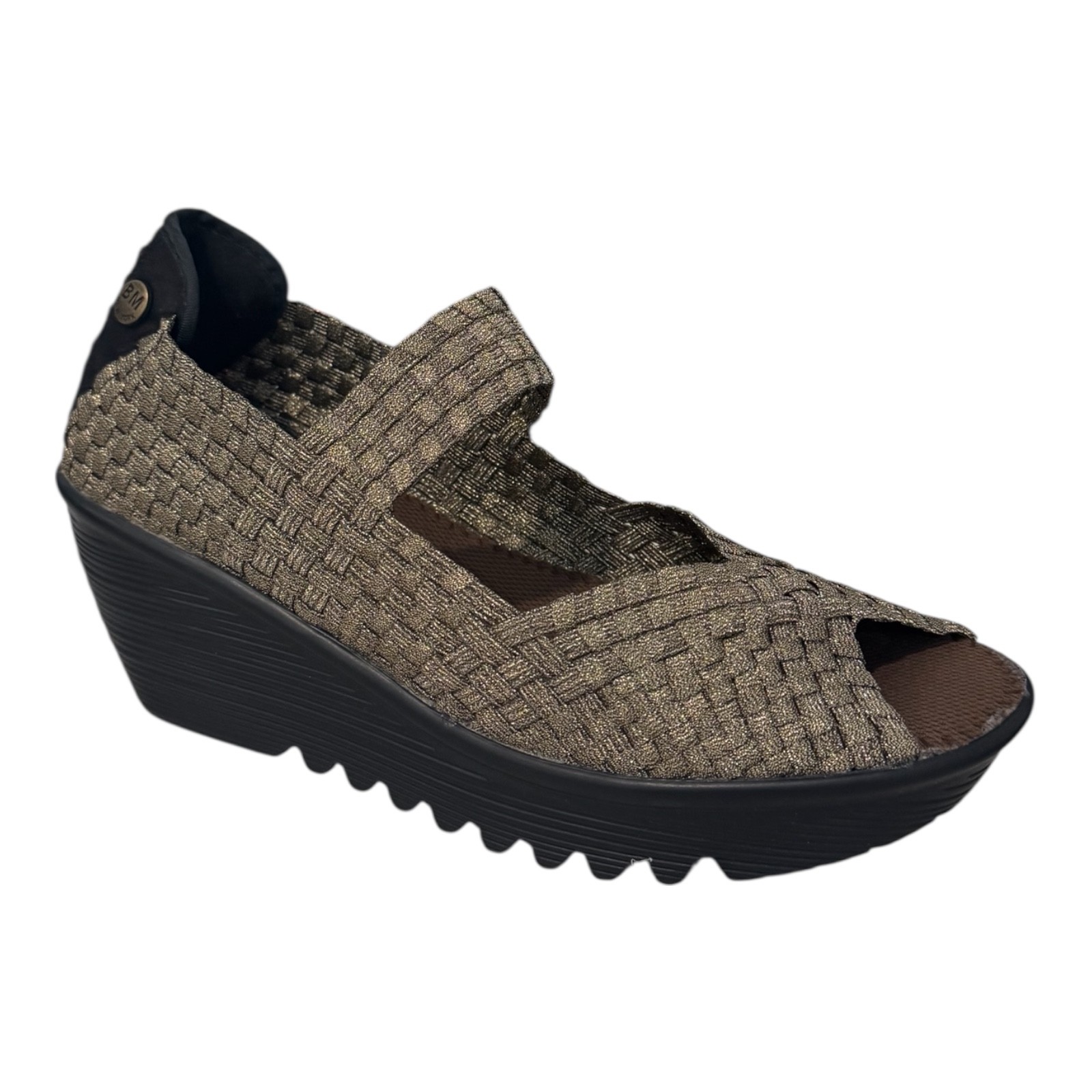 Bernie Mev Haillie Bronze Mary Jane Wedge Comfort Sandals Size EU 40/US 9 | N…