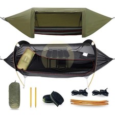 Camping Hammock Tent with Mosquito Net & Rain...