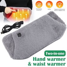 Electric 2 In 1  Heating Waist Belt Warm Pad USB Warmer  Rechargeable Thermal