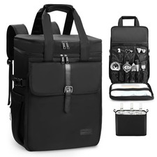 Bartender Bag, Leakproof Travel Bartender Kit Backpack for Carrying Bar Kit, Por