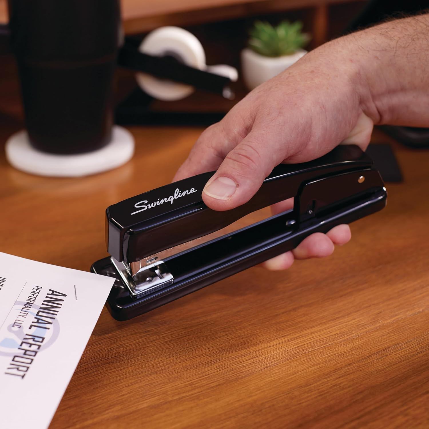 Commercial Stapler, 20 Sheet Capacity, Jam Free, Metal, 2 Pack, Black (44401AZ)