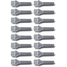 H&R 1253801 16 x Tapered Seat Wheel Lug Bolts 12 x 1.5 x 38 mm Set for Spacers