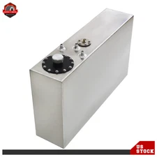 17 Gallon Silver Top-feed Aluminum Race Drift Fuel Cell Tank Level Sender 64L