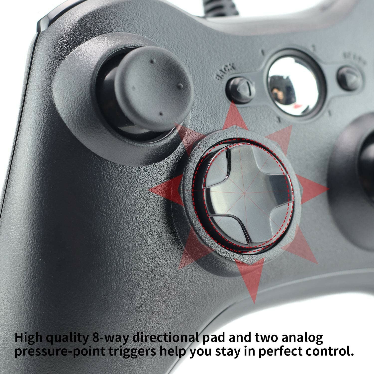 Controller Xbox 360 Cablato USB per PC Windows - Gaming di Precisione - 3