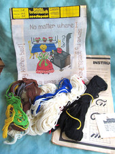 Canvas  Persian Yarn Needlepoint Kit P288 "No Matter Where I Serve My Guests"