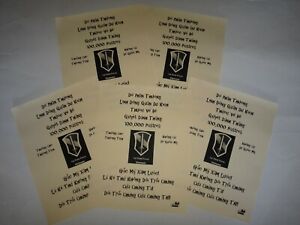 5 Vietnam  War VC Propaganda Leaflets Against US IFFV  1st 