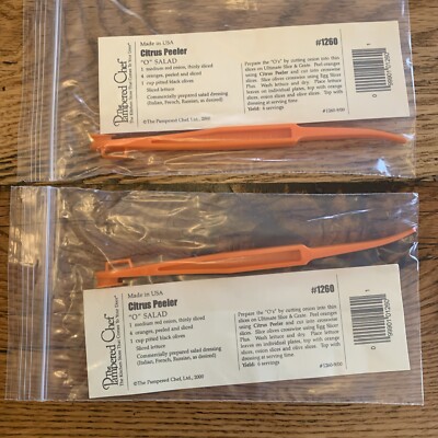 Pampered Chef Citrus Peeler 1260 Sealed  Fruit Tool Gadget NEW Stocking Lot Of 2