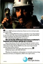 1985 AT&T Bell Systems Vintage Color Print Ad Telephone Utility Ephemera Telecom