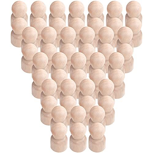 Belle Vous Peg Doll Legno Grezzo (50 Peg Dolls) - 2,5 x 1,5 cm - Sagome (y1S)