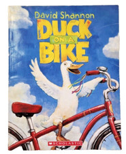 Duck on a Bike By David Shannon Paperback Kids Book Fun Silly Illustrated Story