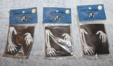3 VTG NOVELTY TOY 1960'S PRANK TRICK NOS HONG KONG - SKELETON FINGERS HALLOWEEN