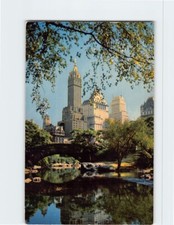 Postcard Central Park and Fifth Avenue Hotels NY USA